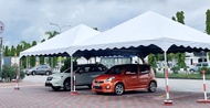 Itop Full Set Siap Pos Khemah Piramid 20 x 20 Kaki Free Shipping Kanopi Kanvas Korea UV Pyramid Canopy Ten PVC Tarpaulin