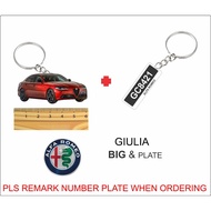 giulia RED 2D KEYCHAIN