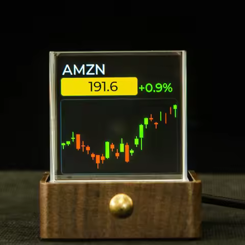 GeekMagic Cube-Max Big Tech Crystal Display With Weather Clocks, Stocks, Cryptocurrency, Bitcoin, Fo