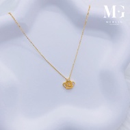 Merlin Goldsmith 22K 916 Gold Princess Crown Necklace