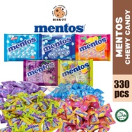 MENTOS CHEWY DRAGEES (330'S) - MINT/FRUIT/SOUR MIX/MENTHOL MINT