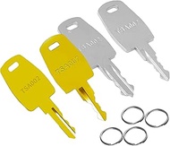 TSA 002 TSA 007 Key, TSA007 TSA002 Master Luggage Lock Keys Compatible with Luggage Suitcase Password Locks Copper, Pack of 4