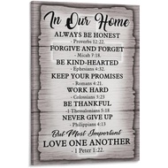 In Our Home Always Be Honest Proverbs Poster Always Be Honest Home Rules Christian Poster Print Deco