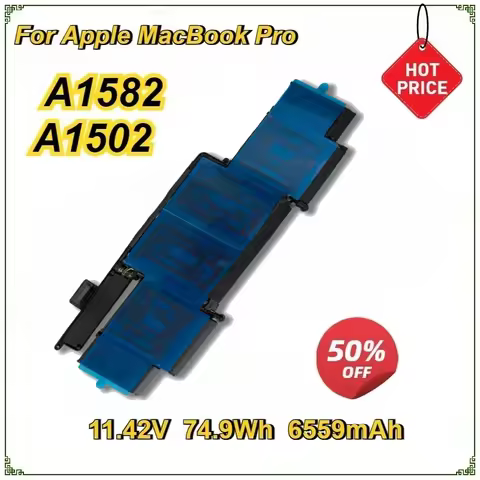 Laptop Battery A1582 for Apple MacBook Pro 13" Retina A1502 2015 Year 11.42V 74.9Wh Notebook Bateria