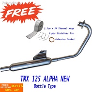 ▣Honda TMX 125 Alpha Bottle Pipe Type Muffler for TMX 125 Alpha Exhaust pipe
