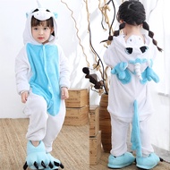 Kids Girl Unicorn Pajamas Kigurumi Animal Costume Jumpsuit Cartoon Sleepwear Onesie Jumpsuit Halloween Disguise Costume