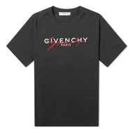 Givenchy Red Embroidery T-Shirt Black Regular Fit