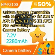 NP-FZ100 Lithium Battery For S ony A7 IV A7 III A7R V A7R IV A7R III A7S III A7C2 FX3 A6700 Replacem