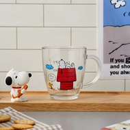 Corelle Peanuts Snoopy Glass Mug Cup 380ml