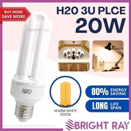 SUPER SELL H20 20W E27 Energy Saving PLCE 3U Bulb 3000K Warm White Compact Fluorescent Lamp Light Bu