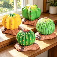 Solid artificial desert cactus set for plant sand table landscaping decoration, green plant landscap