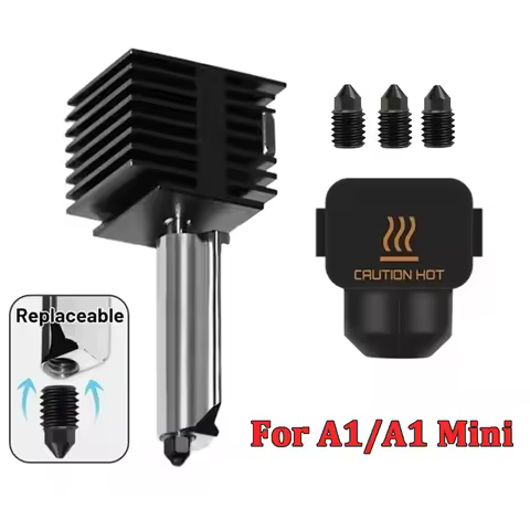 Hotend For Bambu Lab A1 mini Assembly Hotend Kit 0.2 0.4 0.6 0.8MM Replaceable Nozzle For 3D printer