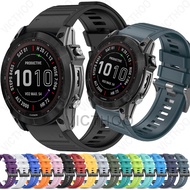 Quick Release Silicone Strap Accessories for Garmin Fenix 8 51mm/47/7X/ 6/5X Plus/Fenix3 hr/Forerunn
