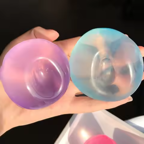 Soft Coconut Oil Stress Ball Shapeable Stress Relief Squeeze Sensory Fidget Ball Reusable Slow Rebou