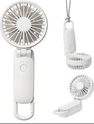 *現貨 / 預訂減$10* 2025年款 日本🇯🇵直送 RHYTHM silky 白色（淺灰）手提風扇