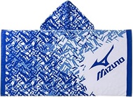 Mizuno C2JY2120 Lifestyle Apparel, Hooded Towel, Sports, Pool, Blue/White, F, blue/white
