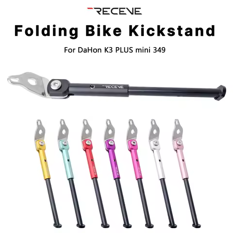 RECEVE Folding Bicycle Kickstand 349 Aluminum Alloy Foot Support Bike Kickstand Parking Stand Footre