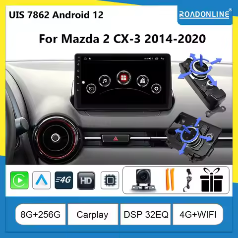 For Mazda 2 CX-3 2014-2020 Resolution UIS7862 Octa-core 8+256gb Car Navigation CarPlay Car Radio Mul