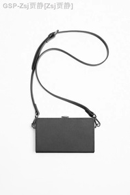 ใหม่ Zaraอาร์คันซอกระเป๋าไหล่เอียงสำหรับผู้ชายกระเป๋าใส่ขนาดเล็กสีดำกระเป๋าซองจดหมายกล่องแข็งความรู้