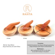 KAYU Kt01-(cobek+saucer) 1 Set Of Mortar And Pestle Number 13cm-18cm/Tasikmalaya Original Wood Sauce