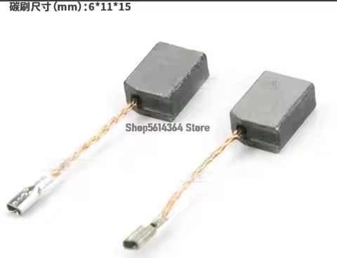 5pairs WU900 Carbon Brush, Compatible with WU900/WU816/WU829 Angle Grinder L48, 6*11*15mm Electric B