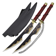 Armory Replicas™ - Anime Replica Swords Set of 2 - Tengen Uzui's Twin Cleavers with Carbon Steel Bla