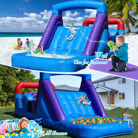 6.7m Commercial PVC Inflatable Obstacle Course Bounce House Castle For Kid Party Children's playgrou