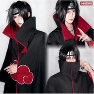 HOLOUN Uchiha Itachi Cosplay Costume Nagato Akatsuki Coat