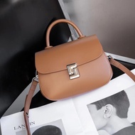 MOLISA รุ่นใหม่ กระเป๋าถือ สะพายข้าง มินิมอล หนัง #5058