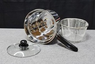 日本不銹鋼多功能麵條鍋 加厚爐具通用料理鍋（22cm）