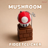 Red Mushroom Clicker Keychain Fidget Clicker