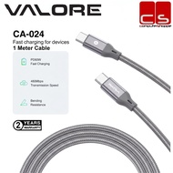 VALORE CA-024 (Valore PD60W USB-C to USB-C Cable (1m)