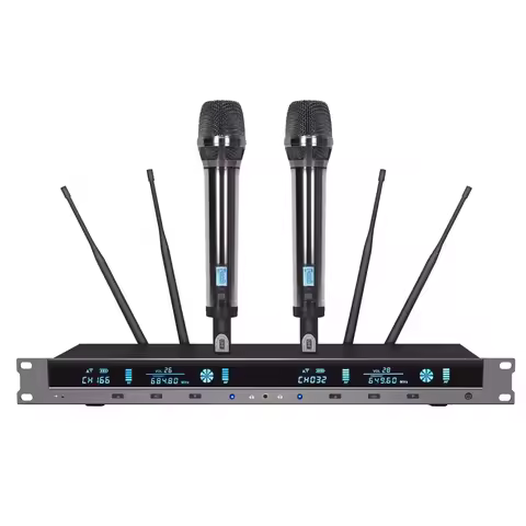 Advanced EW9000 200 Channel Wireless Microphone Digital System Built-in Sound Processor Stage Perfor