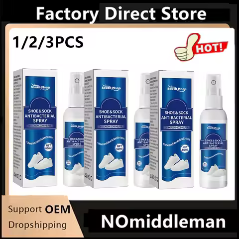 1/2/3pcs For Shoe Foot Odor Remover Spray Antibacterial Spray Odor Shoes Stink Freshener Socks Refre
