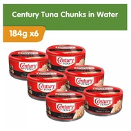Century Tuna PREMIUM RED  Chunks in Water 184g Bundle of 6 Cans