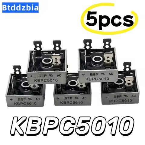5pcs Diode Bridge Rectifier Kit KBPC5010 50A 1000V Diode Electronic Components
