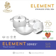 Element Bima Stainless Steel 304 Frying Pan