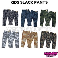 Seluar Askar Budak Lelaki Perempuan Seluar Panjang Kids Army Pants Seluar Askar Budak Unisex Boy Gir