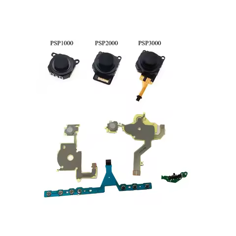 3D Analog Stick Joystick For PSP 1000/2000/3000 Power On Off Switch LR Left Right Volume Button PCB 