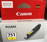 ตลับหมึกอิงค์เจ็ท CLI-751Y หมึกสีเหลืองใช้กับพริ้นเตอร์อิงค์เจ็ท Canon PIXMA IX6770/6870/IP8770/7270