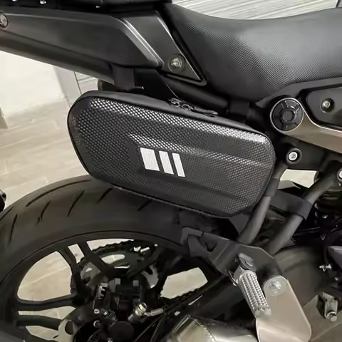 Black Hard Waterproof Triangle Side Bag Universal Motorcycle Bag For SUZUKI GSXS750 2011-2023 GSX S1
