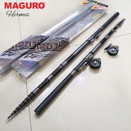 Joran pancing tegek 6.3 meter custom kolong maguro zoom full carbon - 360 zoom