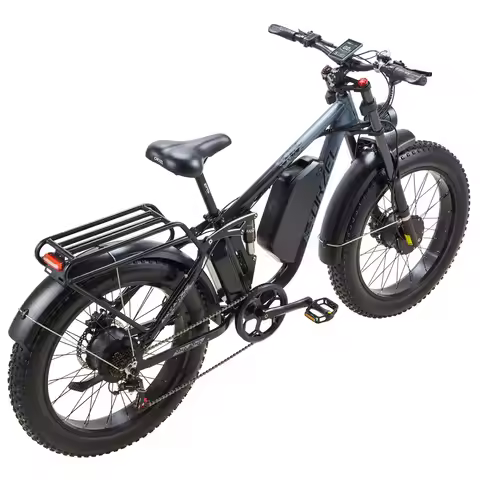 ORZEL Ebike K17 dual-motor Electric Bike, 48V 25Ah removable battery, 24*4inch tires, 28mph, hydraul
