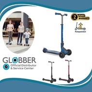 Globber Ultimum Foldable 3-Wheels Adult Scooter - Height adjustable kick scooter for 5 yrs to Adults