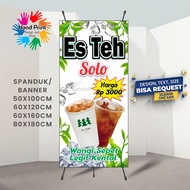 Spanduk Banner MMT Es Teh Solo Es Teh Poci Es Teh Raden Es Teh Jumbo Es Jeruk Peras