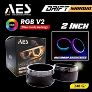 Slim Shroud AES M5 5d RGB APP Controller IOS/Android Projector Biled 2.5inch and 2inch Lampu LED Mot