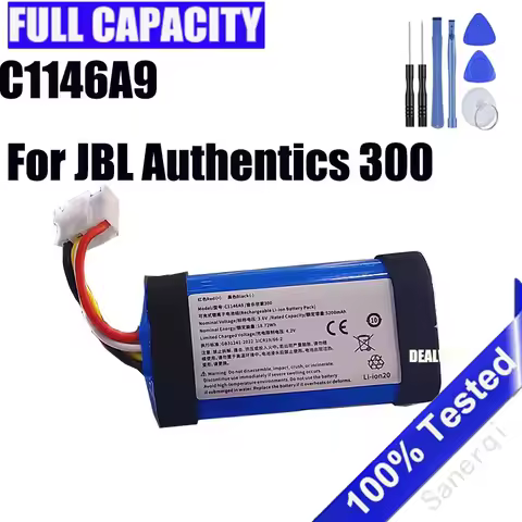 3.6V 5200mAh C1146A9 Replacement Speaker Battery For JBL Authentics 300 Bluetooth Speaker Parts Acce