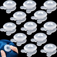Jetec 12 Pcs Duvet Comforter Clips Plastic Grippers Button Clips for Inside Corner and Keep Comforte