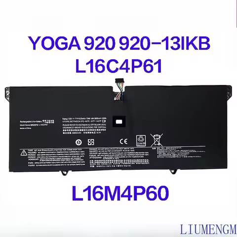 Brand New Original L16M4P60 7.68V 70Wh Laptop Battery for Lenovo Yoga 920 920-13IKB 920-131KB 81TF L