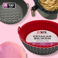Silicone Air Fryer Pan Reusable, Non-Stick Heat-Resistant Silicone Pan Silicone Air Fryer/